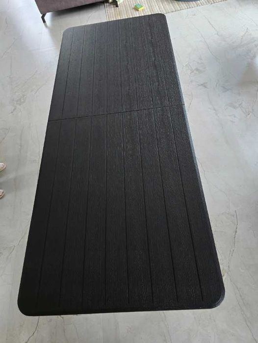 DUŻY Rozkładany stół bankietowy 180cm składany ogrodowy stal HDPE NOWY