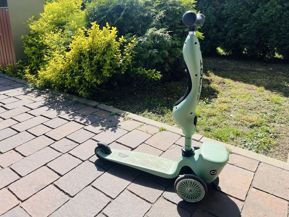Scoot and Ride -hulajnoga 2w1 z zamykanym schowkiem - Green Lines