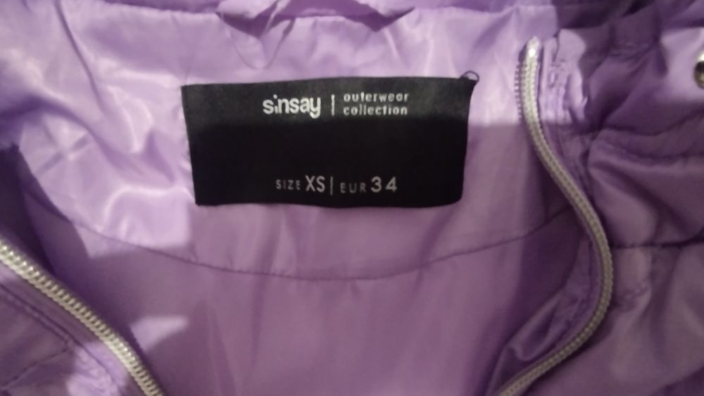 Kurtka fioletowa sinsay roz.34