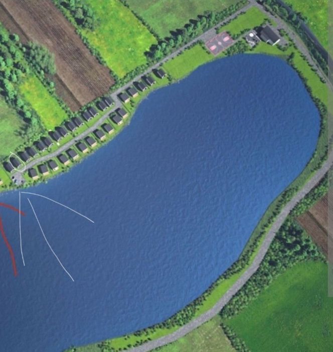 Działka nad jeziorem Jezierzany plus projekt domku