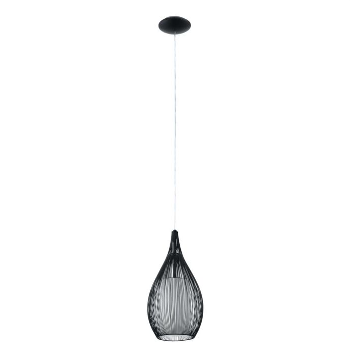 Lampa wisząca żyrandol ażurowa druciany klosz metal Eglo RAZONI