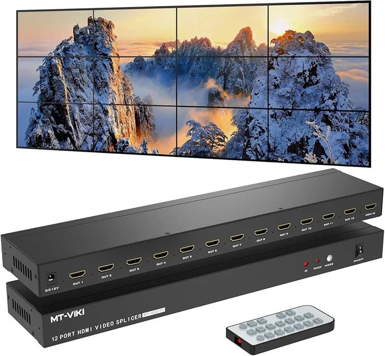Controlador de parede de vídeo MT-VIKI 4x3 3x3, suporte a saída HDMI d