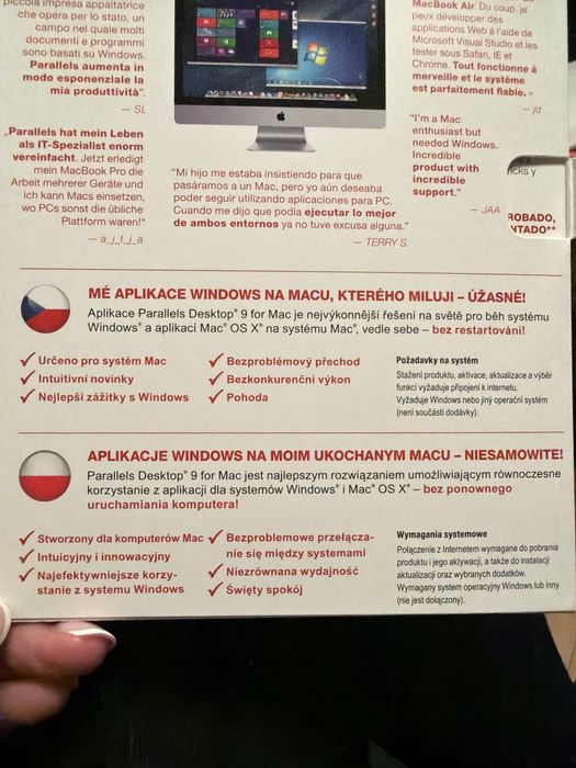Parallels desktop 9 windows na MacBook