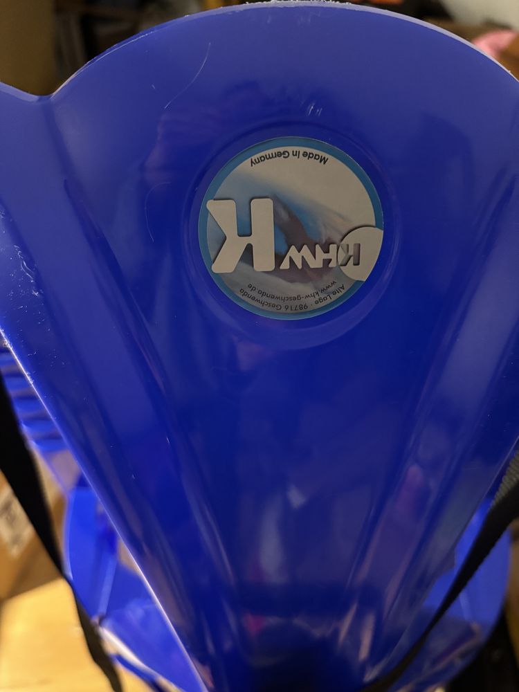 Sanki z kierownicą KHW Snow Tiger de Lux iceblue