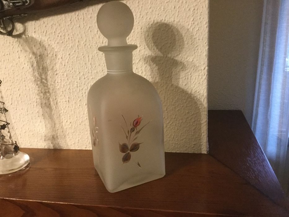 Garrafa de vidro “vintage”