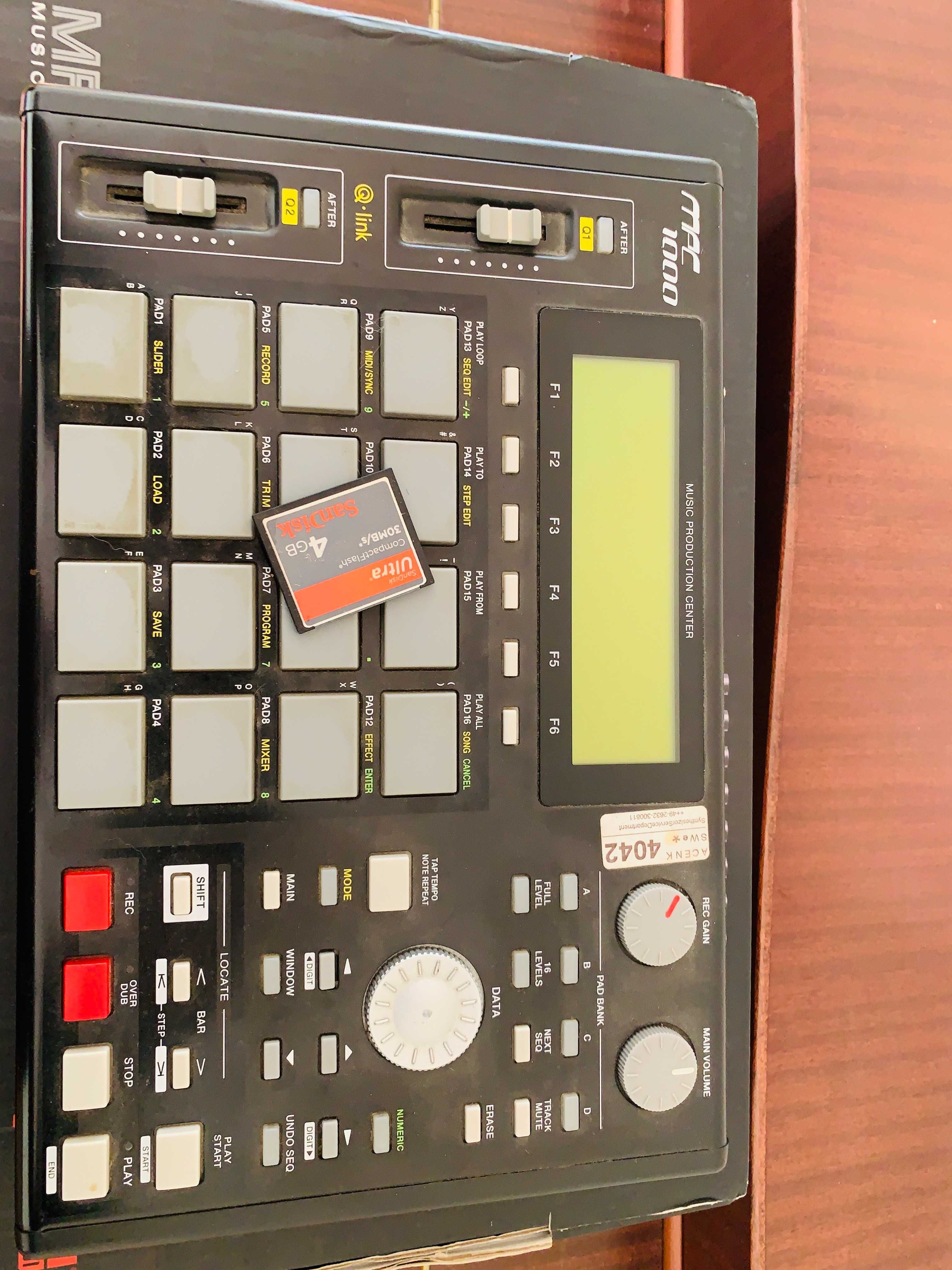 MPC 1000 - Com memória aumentada e com cartão.