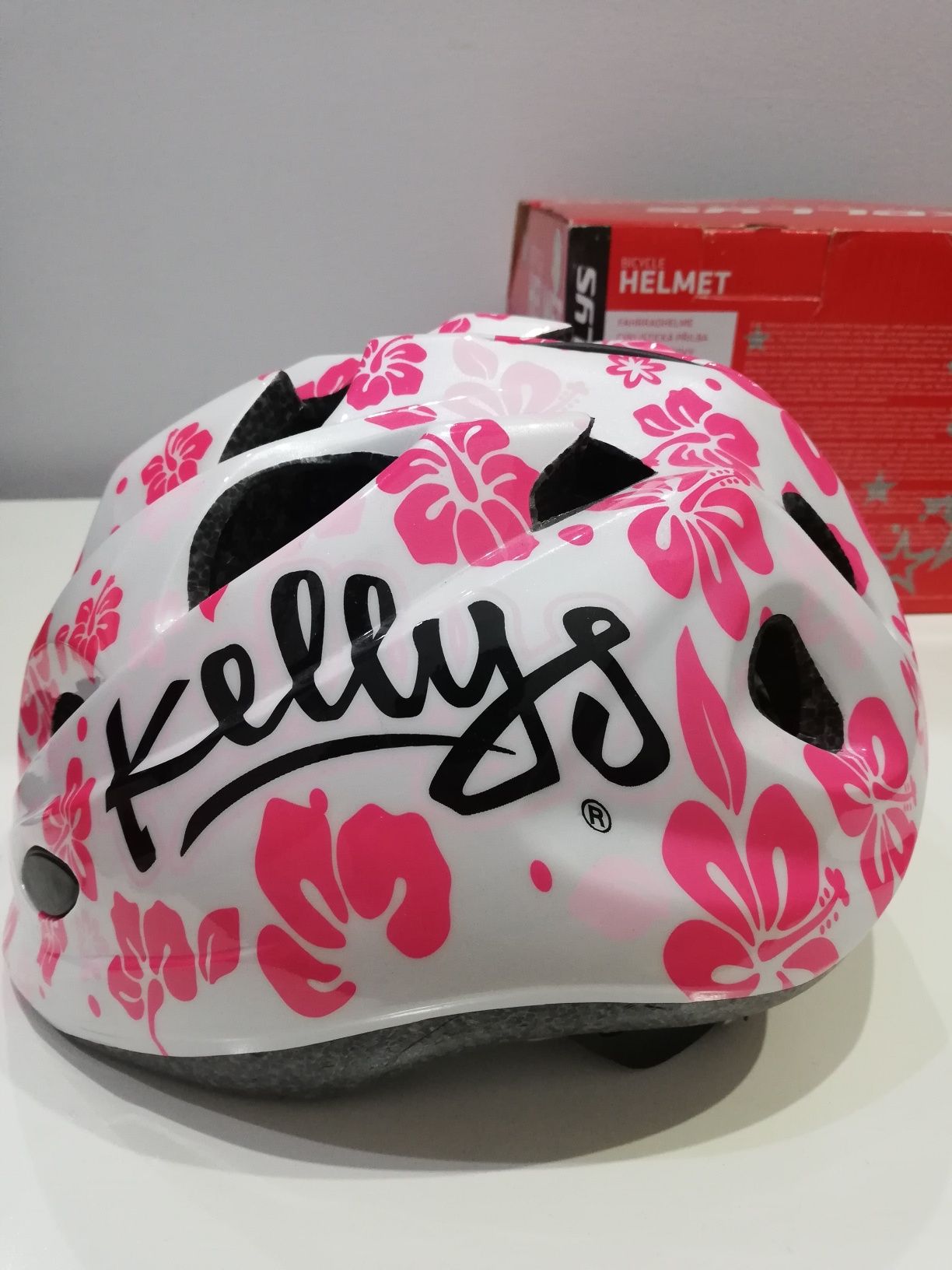 Kellys kask rowerowy dziewczęcy roz. 48-52cm