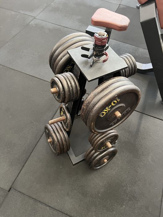 Discos musculação + suporte