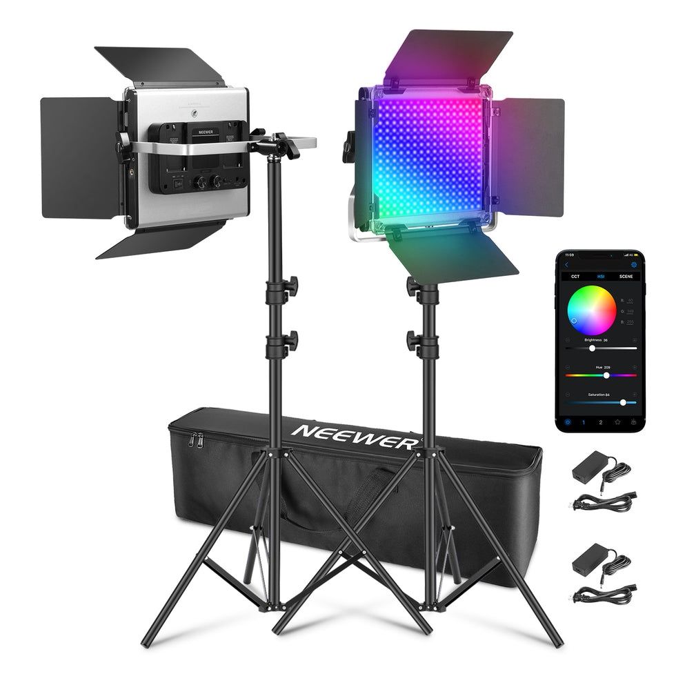 Luz continua fotografia led Neewer 660 RGB pro ii versão ACTUALIZADA