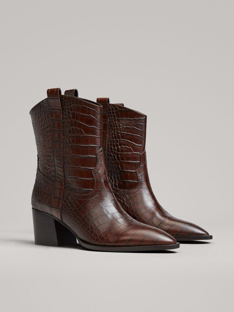 Женские ботинки казаки Massimo Dutti, 37