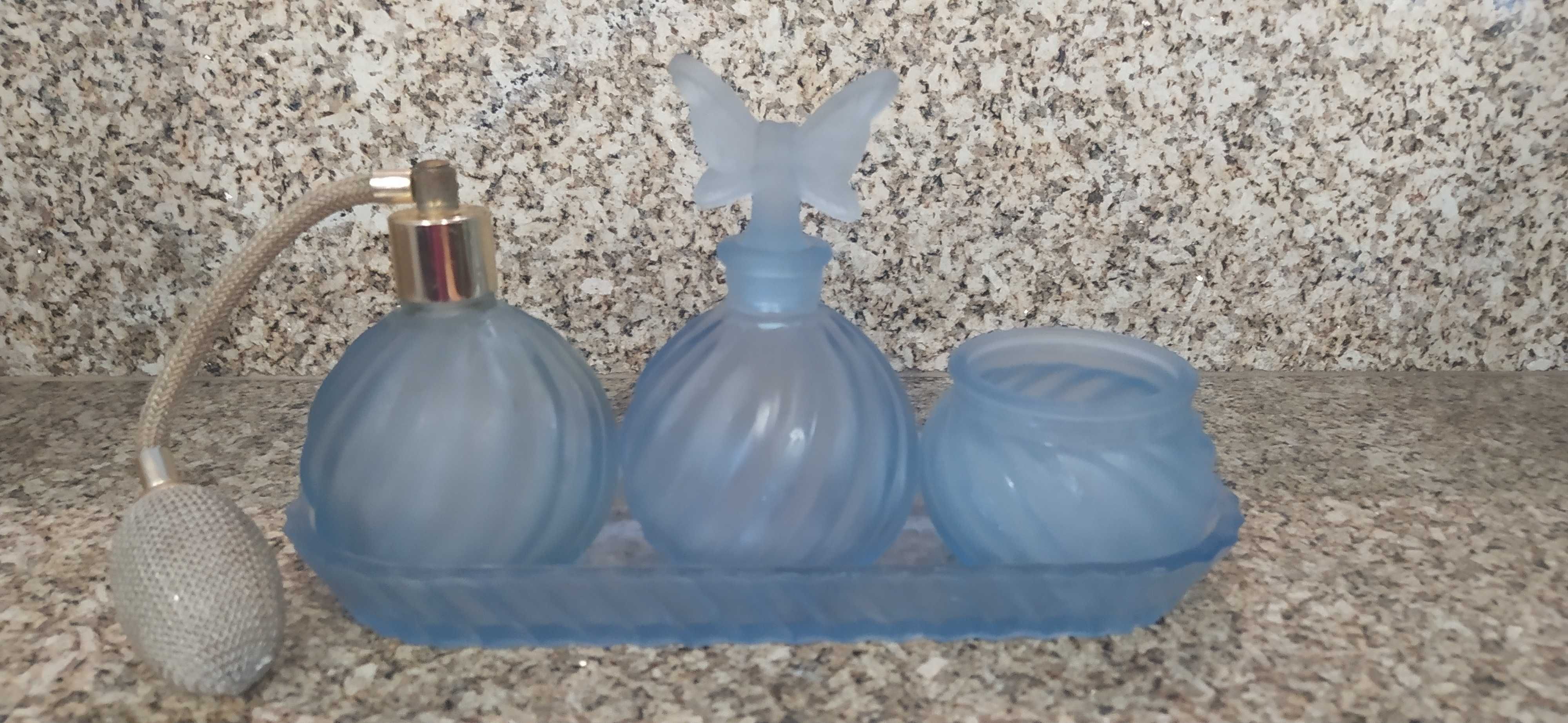 Conjunto de 3 frascos para perfumes