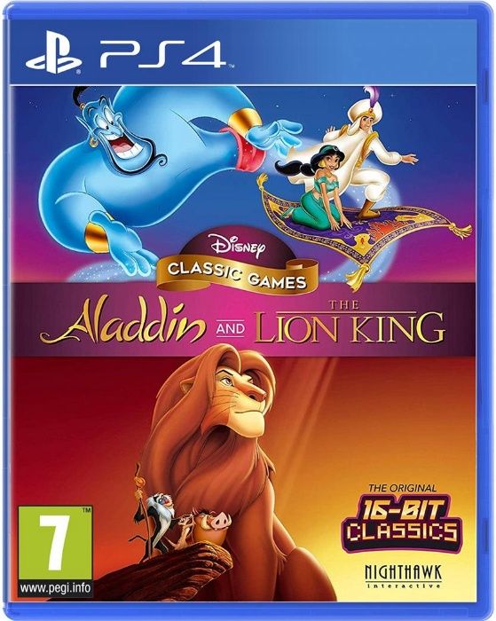 PS4 Alladin, Lion King / Alladyn, Król Lew / NOWA