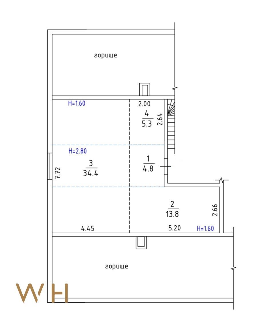 Продаж 1к мансардна 58,3m², вул. Трублаїні, 3, Київ, Без %