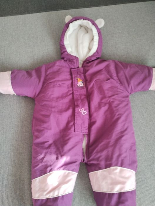 Kombinezon zimowy 74/80 fioletowy