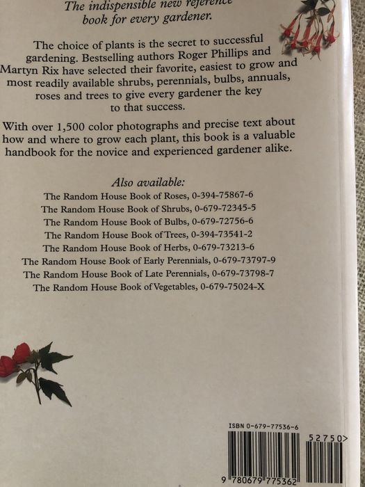 Livro de consulta “Perfect Plants”, Random House