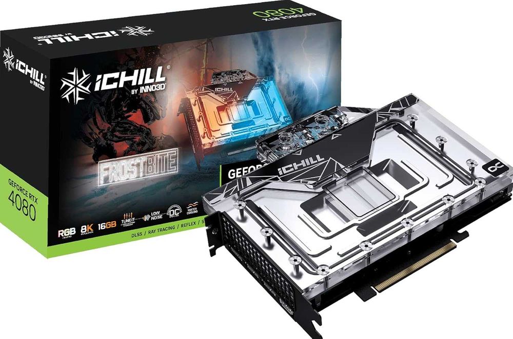 Karta graficzna Inno3D RTX4080, gddr6x, iChill Frostbite NOWY