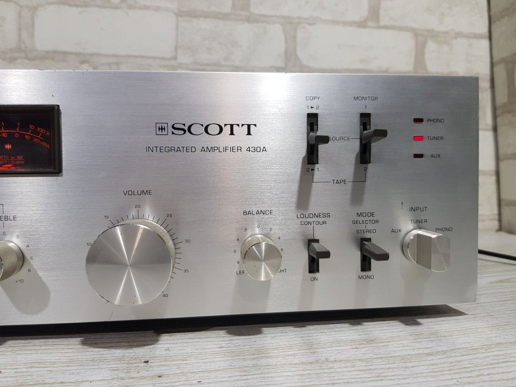 Стрілки! Стерео підсилювач SCOTT 430A, *2x45 Вт, б/у з Німеччини