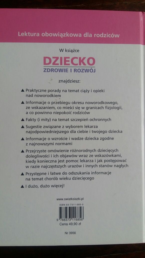 Książka poradnik "Dziecko zdrowie i rozwój od poczęcia do 5 r życia"