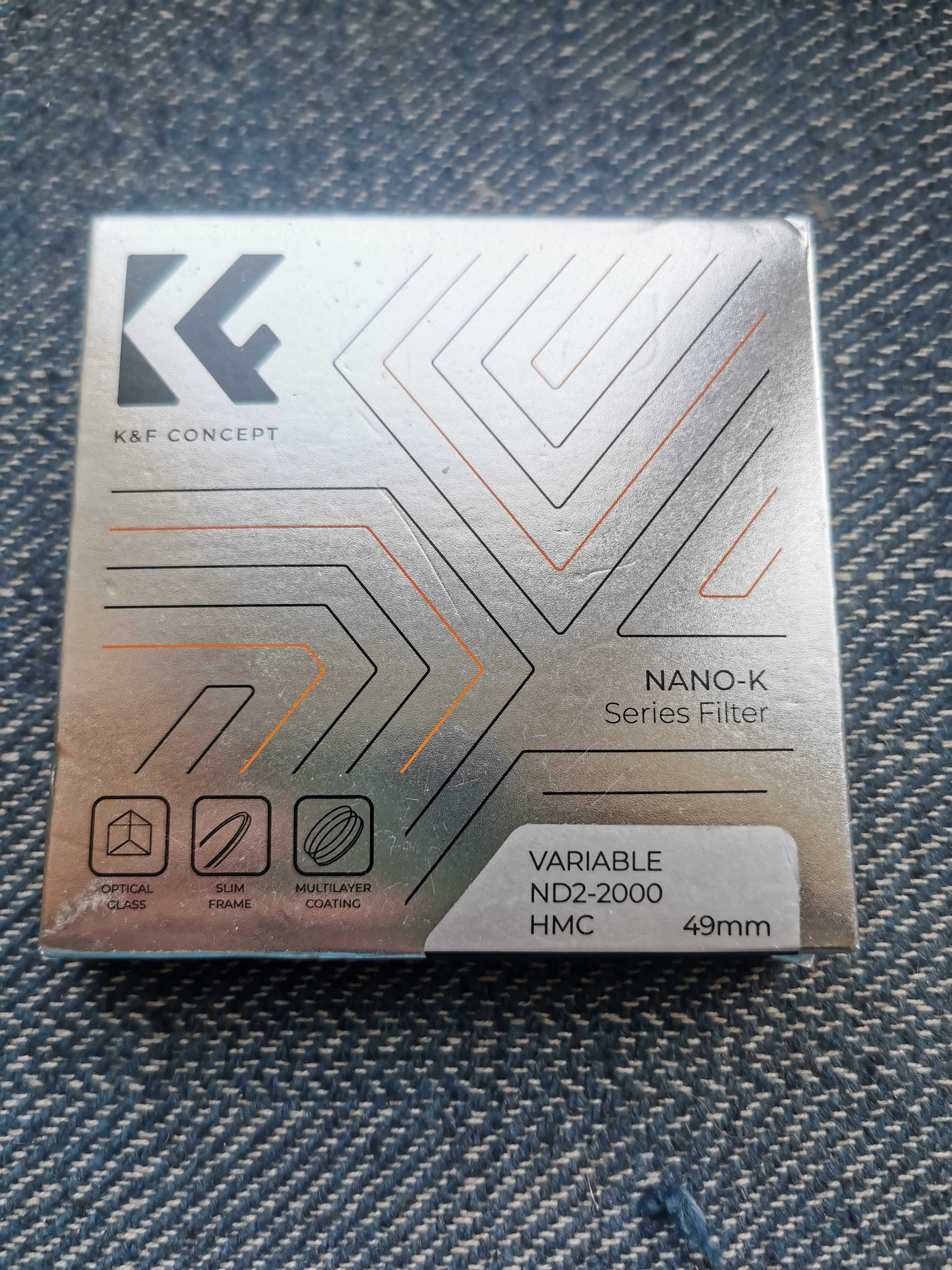 K&F Concept 49mm Variable ND2-2000 (1-11 Stops) 18-шарів покриття 49мм