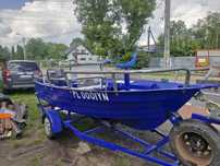 Łódź motorowa ROMANA 430 + silnik YAMAHA 40HP VETO + przyczepka.