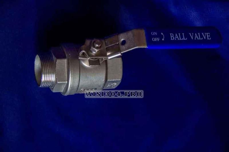 Кран нержавіючий із зовнішньою різьбою Ду 15 (1/2") AISI 304 | TRiNOX