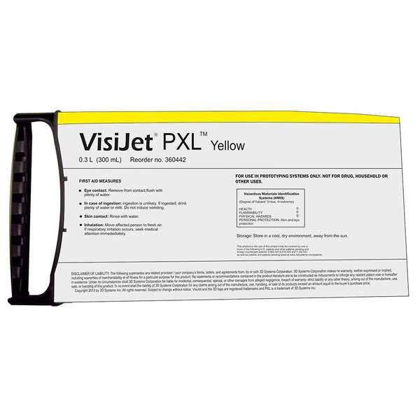 3D Systems VisiJet PXL Yellow Cartridge