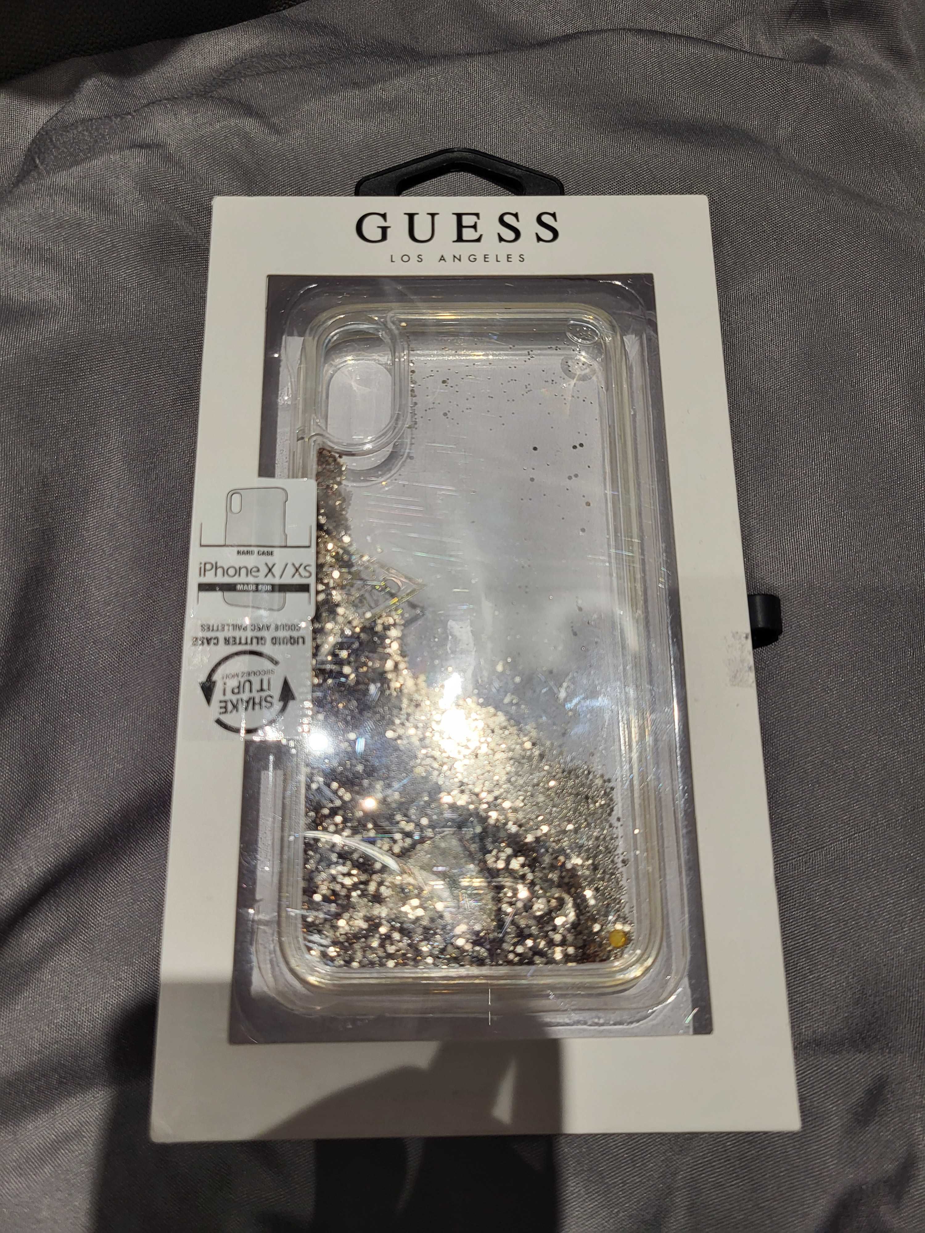 etui do iPhone'a X/XS GUESS liquid glitter case