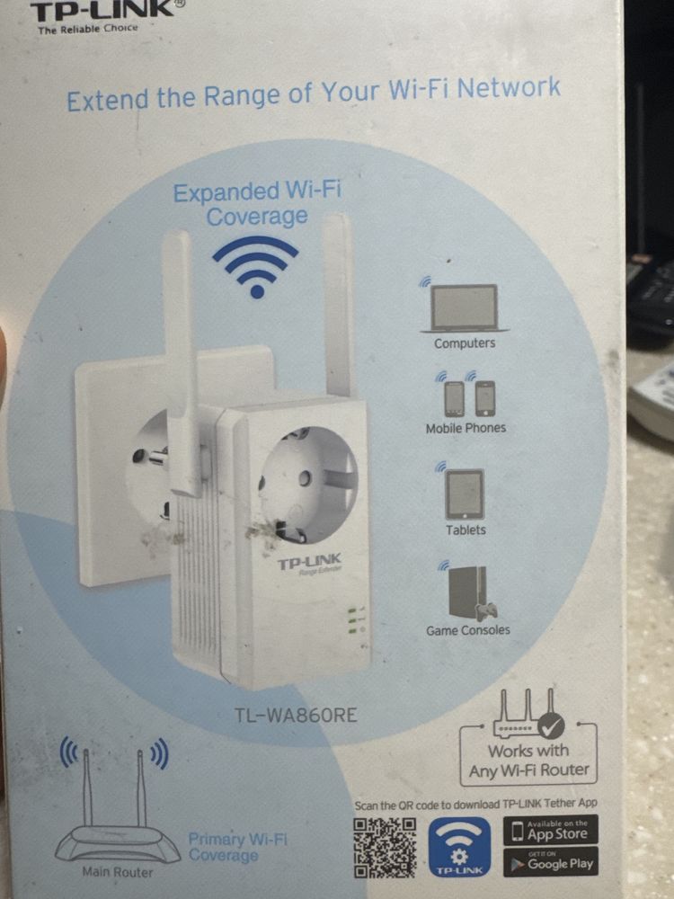 Pетраслятор Тр Link TL- WA860RE v.6.0 N300