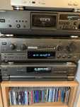 Technics; Deck RS-AZ6, Amplituner SA-AX720, Compact Disc SL-PD688.
