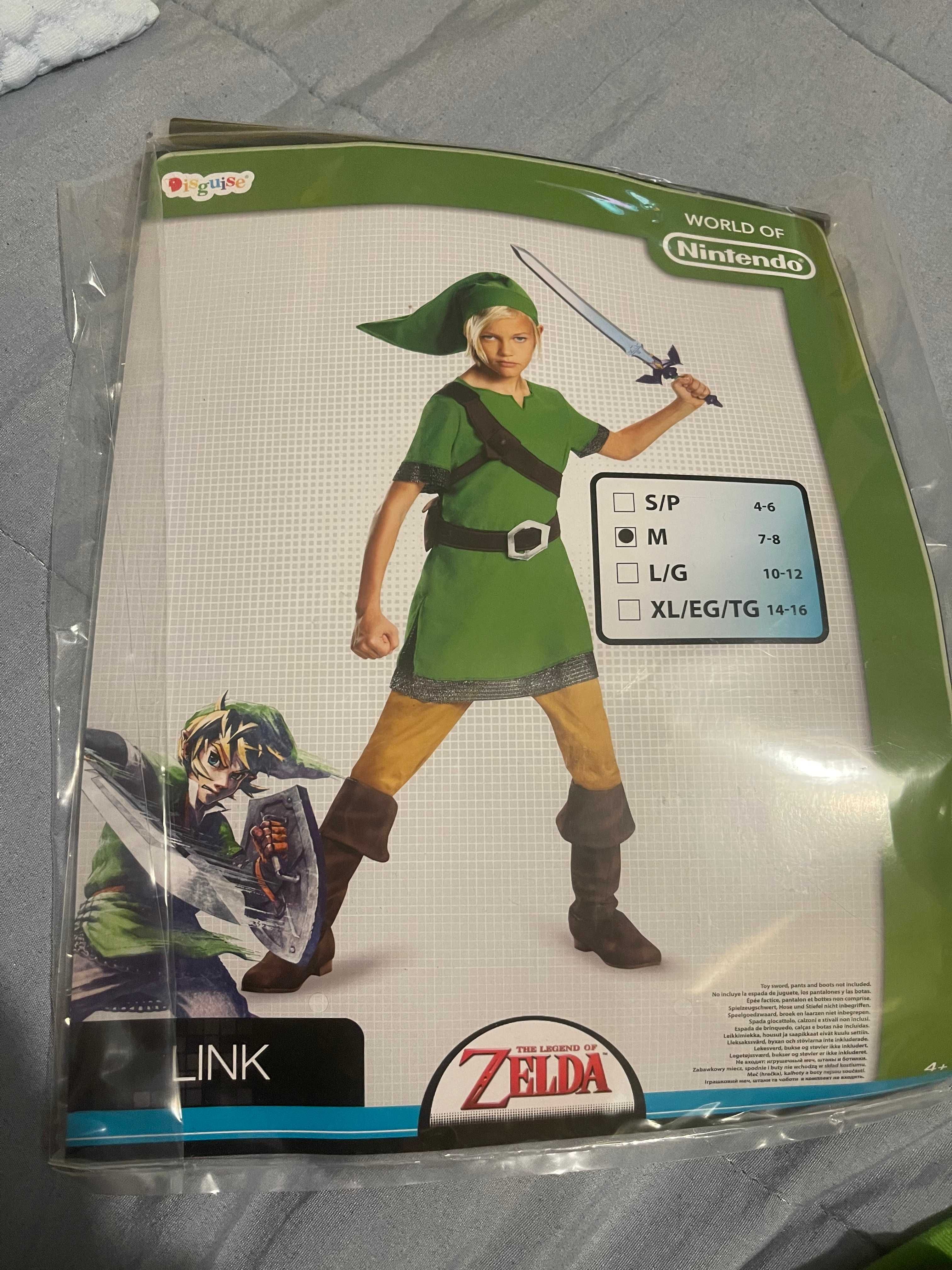 Fato disfarce "Link" do Zelda tam 7-8