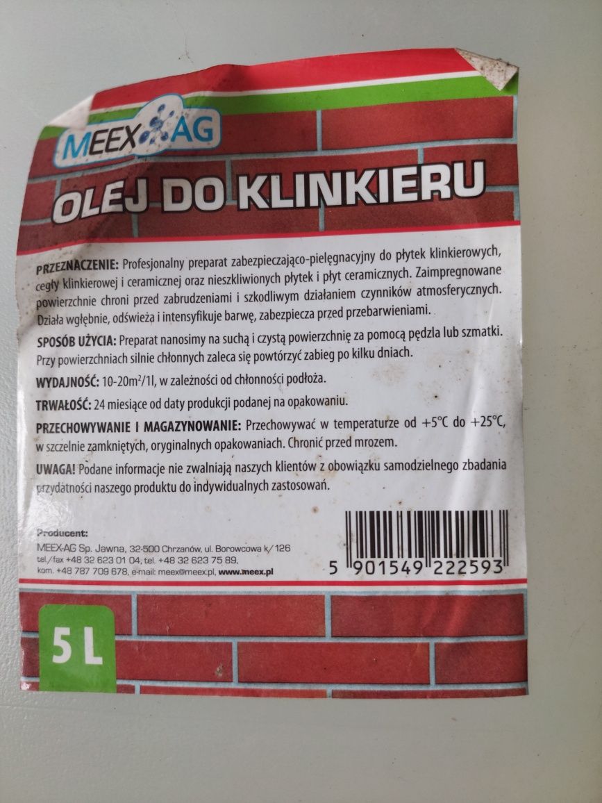 Olej do klinkieru