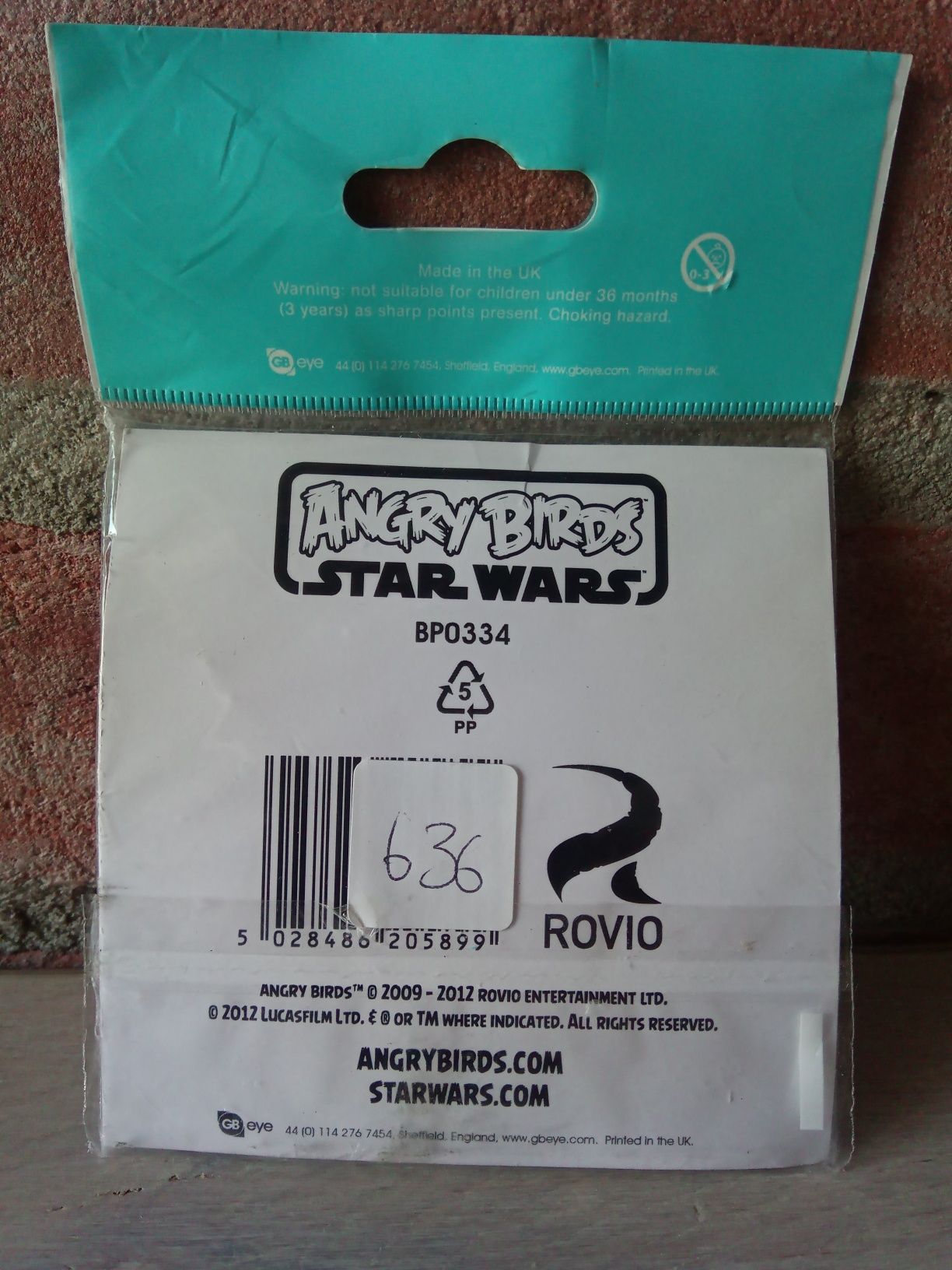 Star Wars Angry Birds plakietki 2012 r