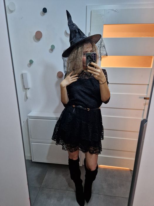 L 40 strój kostium przebranie na Halloween karnawał czarownica