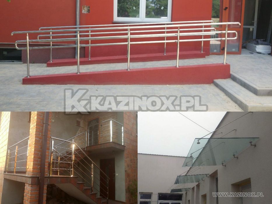 Balustrady ze stali nierdzewnej , czarne , ze szkłem - Kompleksowo