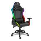 Cadeira Gaming Alpha Gamer Cygnus RGB até 130 kg - Preto