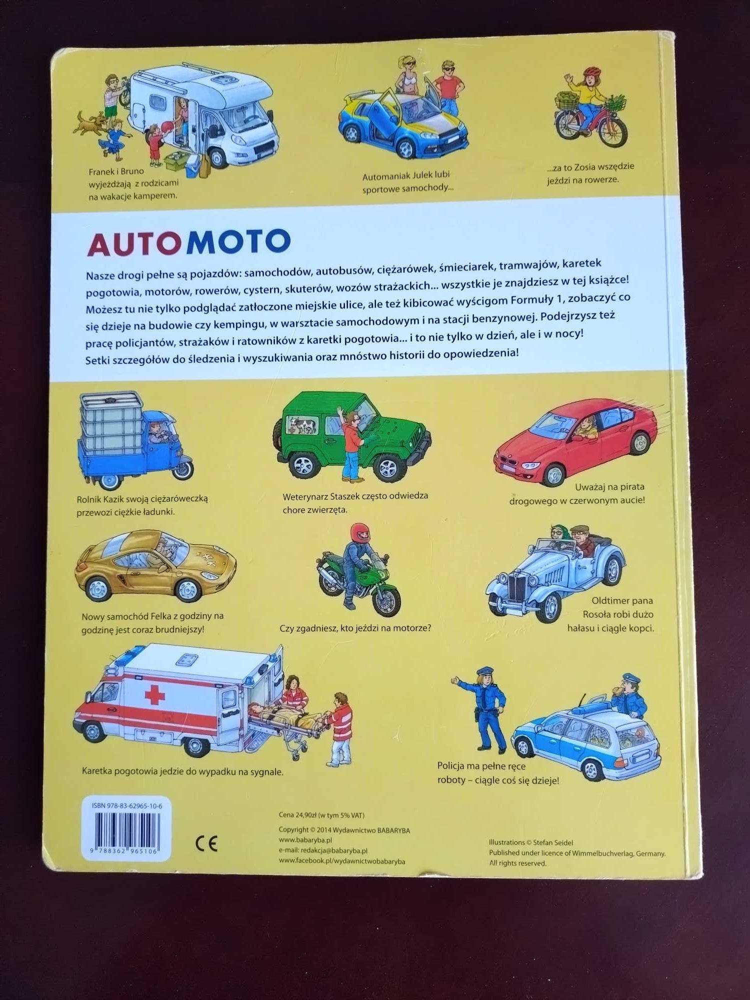 Książka obrazkowa AUTO MOTO, zadbana