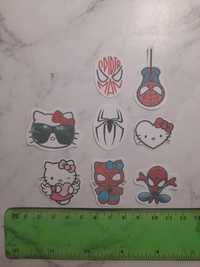 Naklejki Spider-Man Hello Kitty 8 sztuk