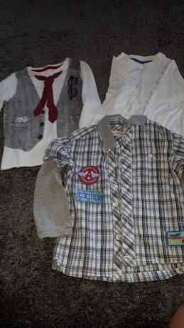 Marynarka ZARA, kamizelka, koszule dla chłopca roz 98-104