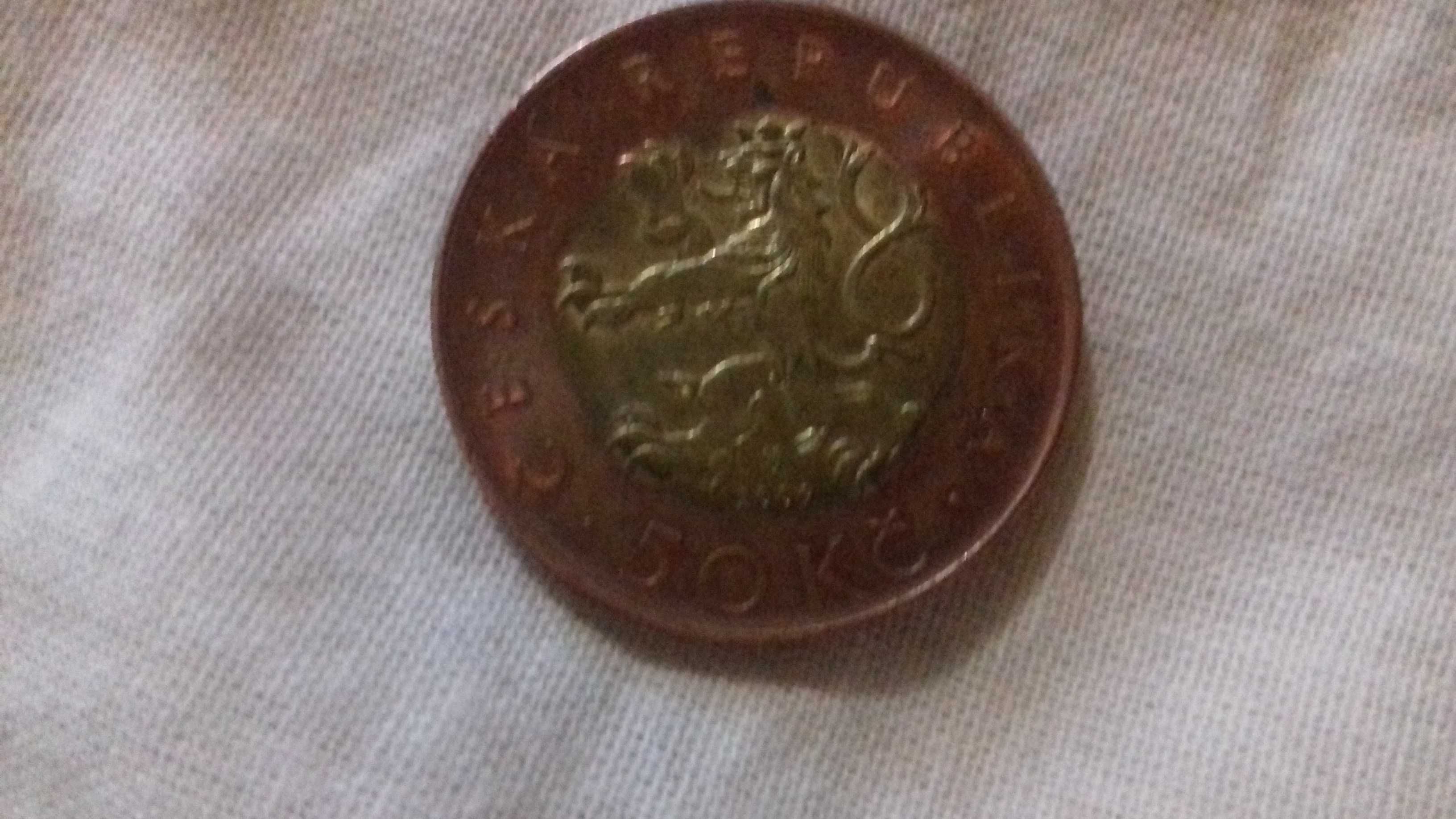 Moneta 50 koron czeskich 2009 r.