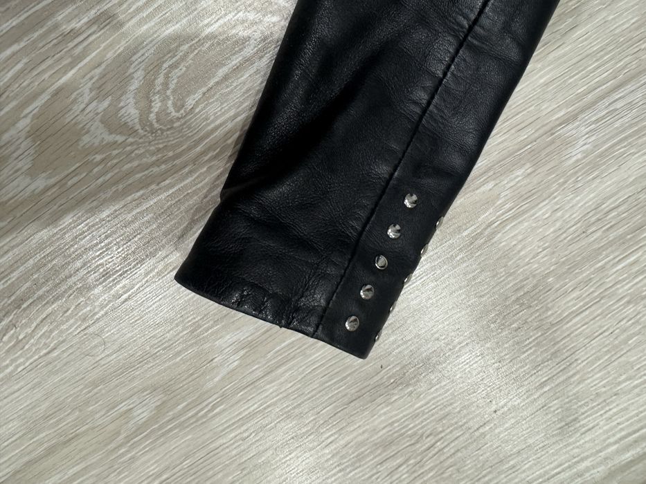 Куртка косуха натуральная кожа calvin klein оригинал xs-s