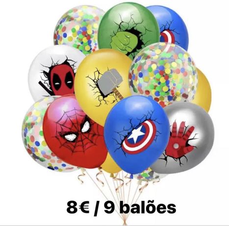 Balões Marvel (Super Heróis)
