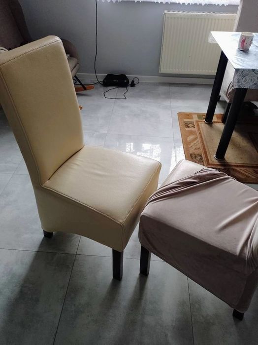 Beżowe krzesła używane
