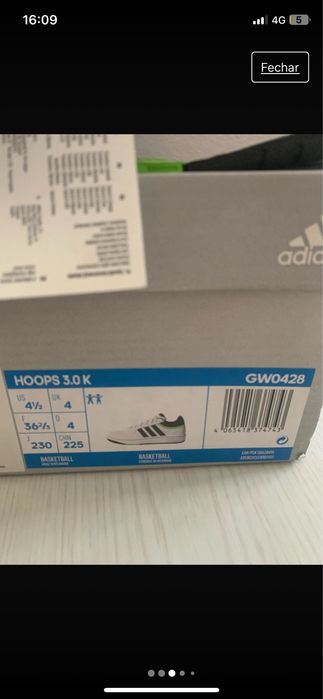 Tenis adidas criança novos tamanho 36