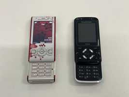 2x Sony Ericsson (W595, F305) sprawne, bez simlocka, dla kolekcjonera