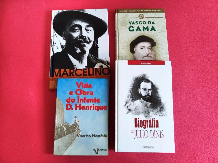 Livros de Vasco da Gama, Júlio Dinis, Infante D. Henrique e Marcelino