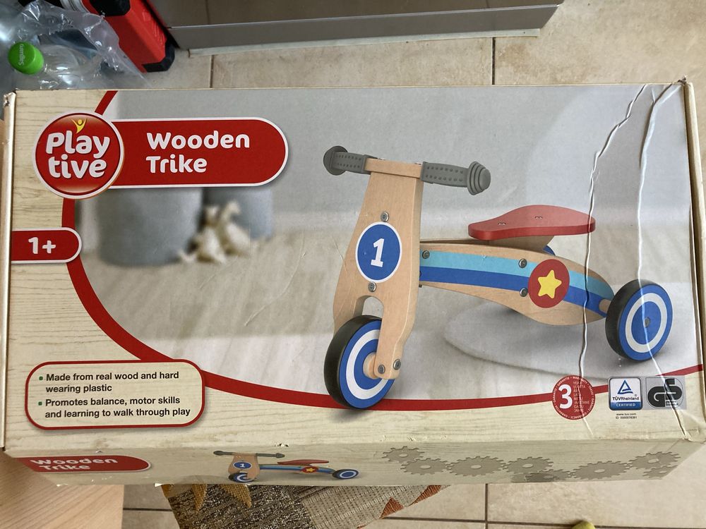 Rowerek drewniany biegowy Play Tive Lidl