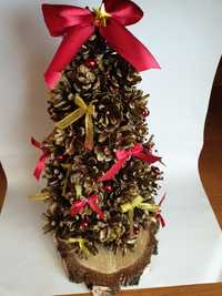 Choinka / choinki z szyszek ręcznie robione stroik świąteczny