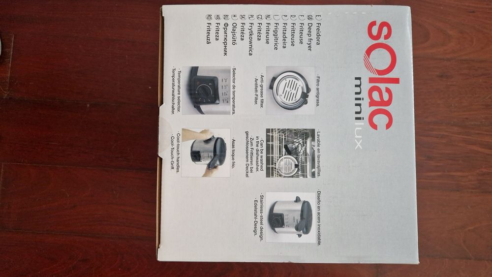 Fritadeira Solac - Nova, na caixa