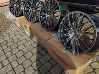 Fabrycznie nowe alufelgi 18 5x112 et38 kolor ciemny chrom audi cupra