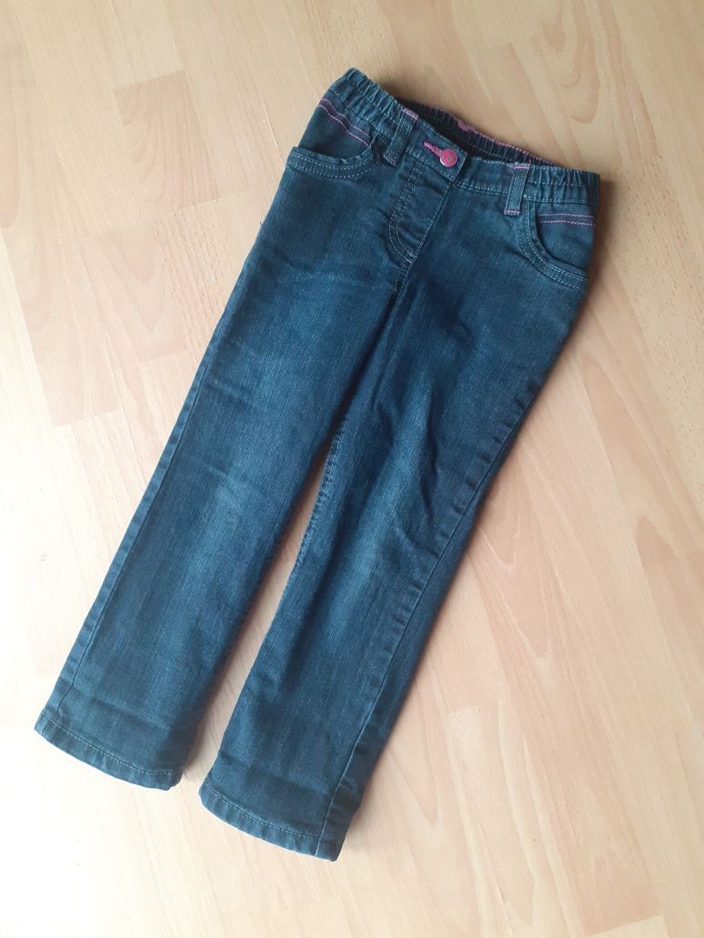 Spodnie Lupilu r.104 dżinsy na polarze, jeans
